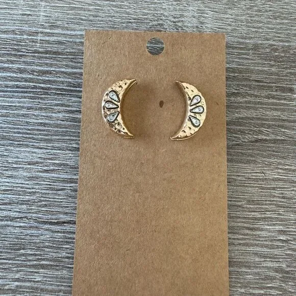 Bohemian moon earrings N615 - Picture 5 of 5